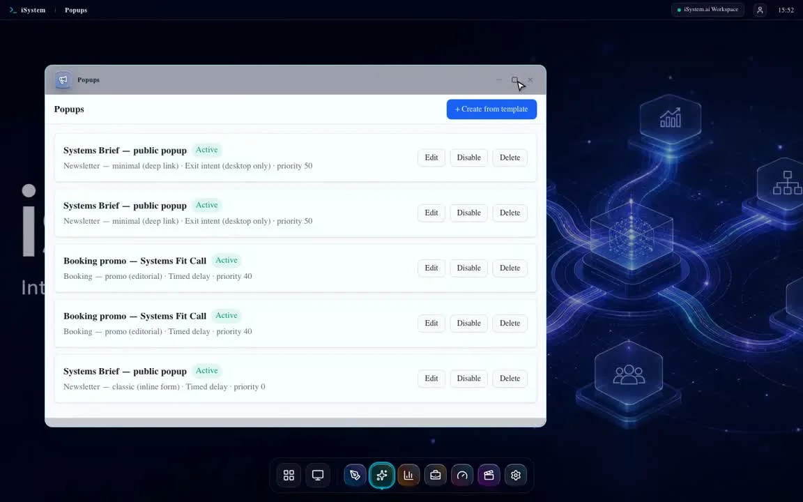Popups